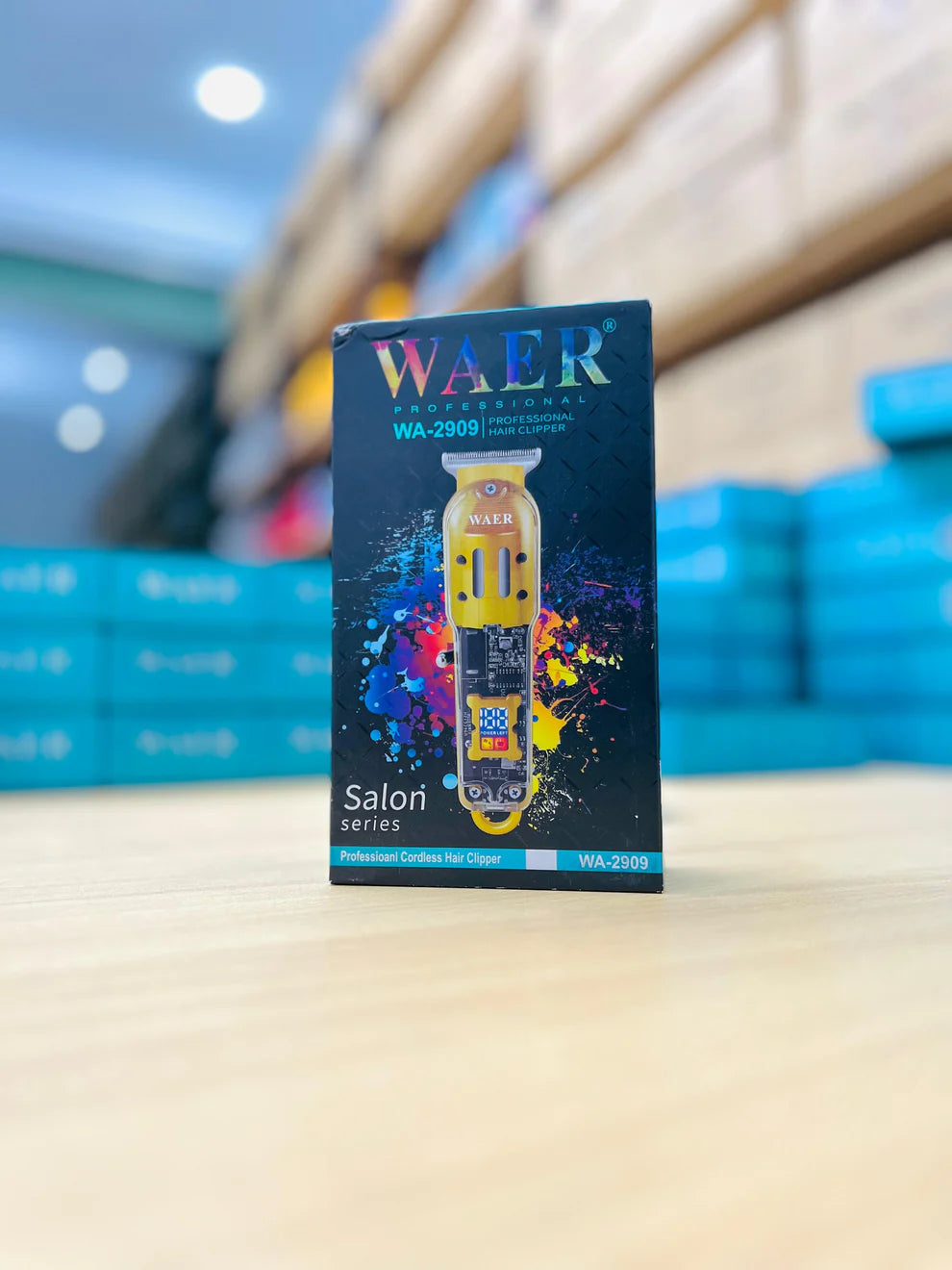 WAER Transparent Electric Hair Trimmer – Precision Styling & Bold Design